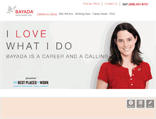 Tablet Screenshot of jobs.bayada.com